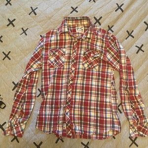 Palmercash Flannel Large Red White Blue